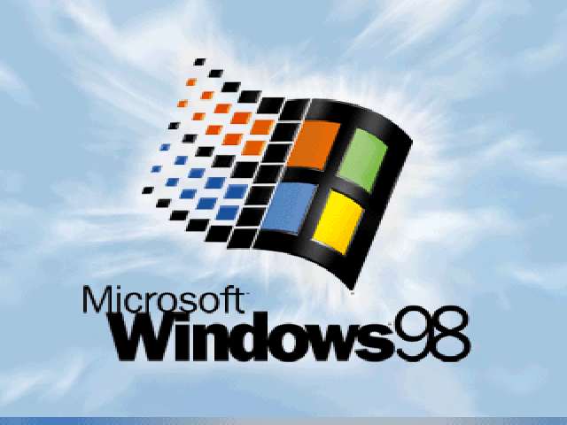 Pantalla de carga de Windows 98